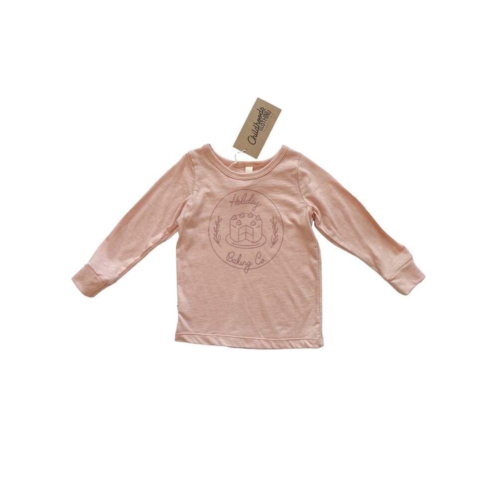 NWT Childhoods Holiday Baking Co Long Sleeve Tee Size 18-24m